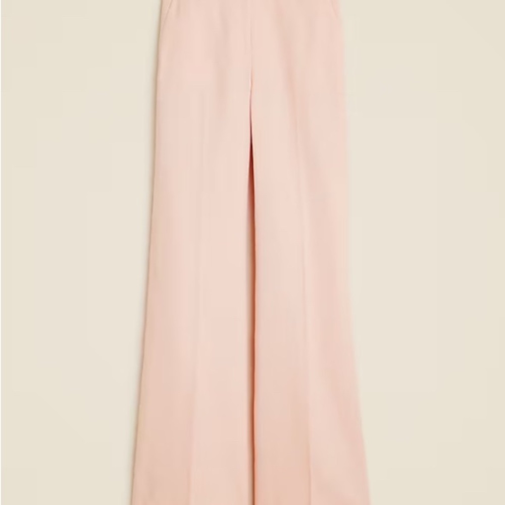 Carolina flare pant in stretch linen blend
in Ballet Slipper